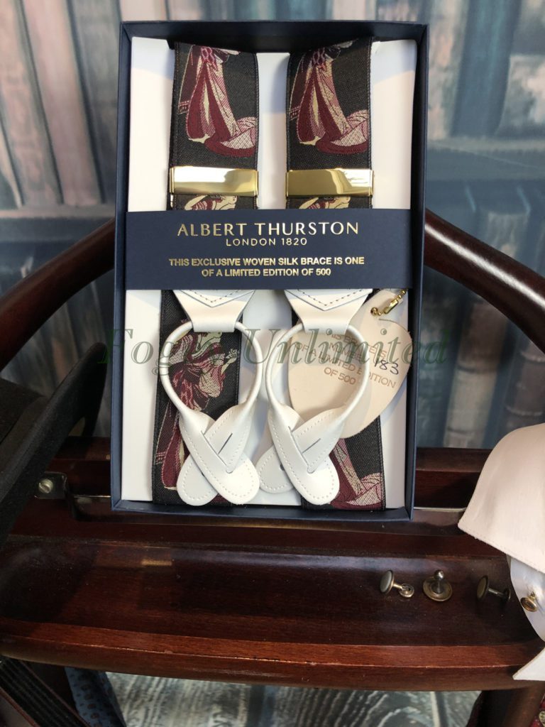 Albert Thurston LIMITED EDITION Woven Braces/Suspenders.. Limited to 500  pieces worldwide - Fogey Unlimited