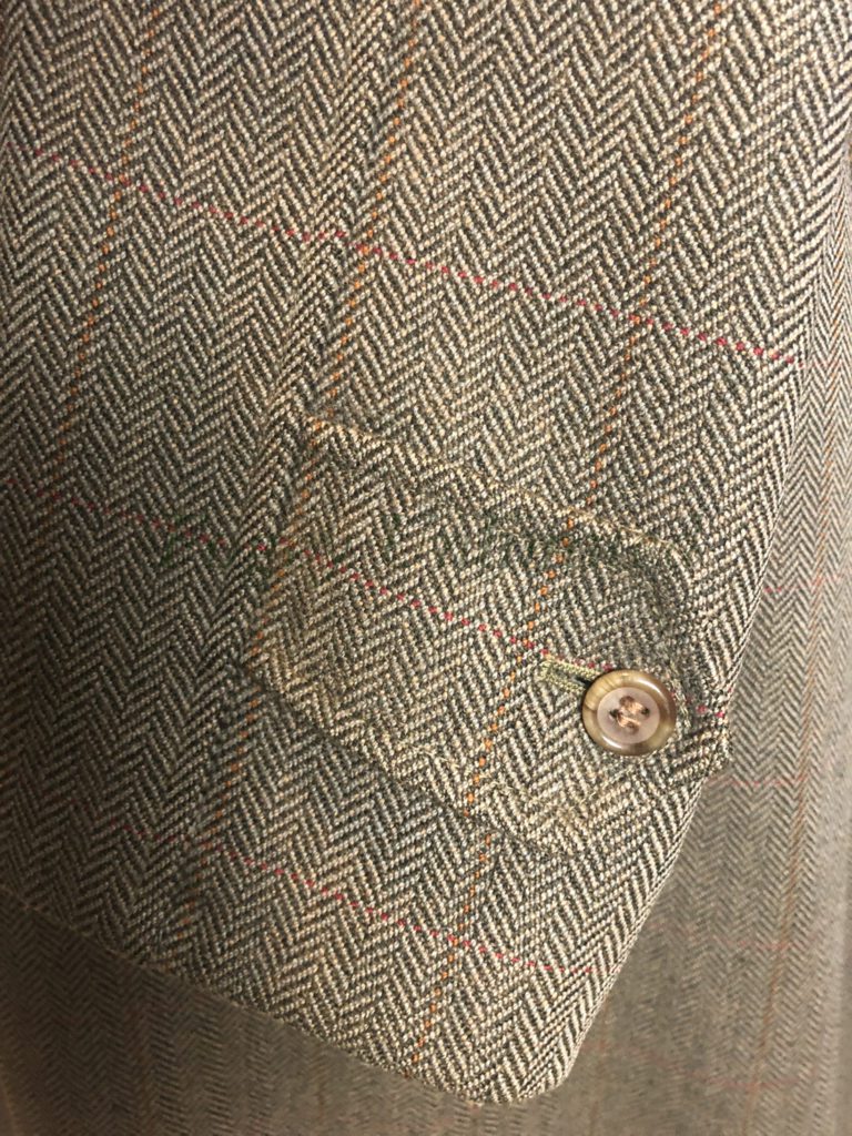 Vintage Tweed/Garbadine Reversible Overcoat 46-48