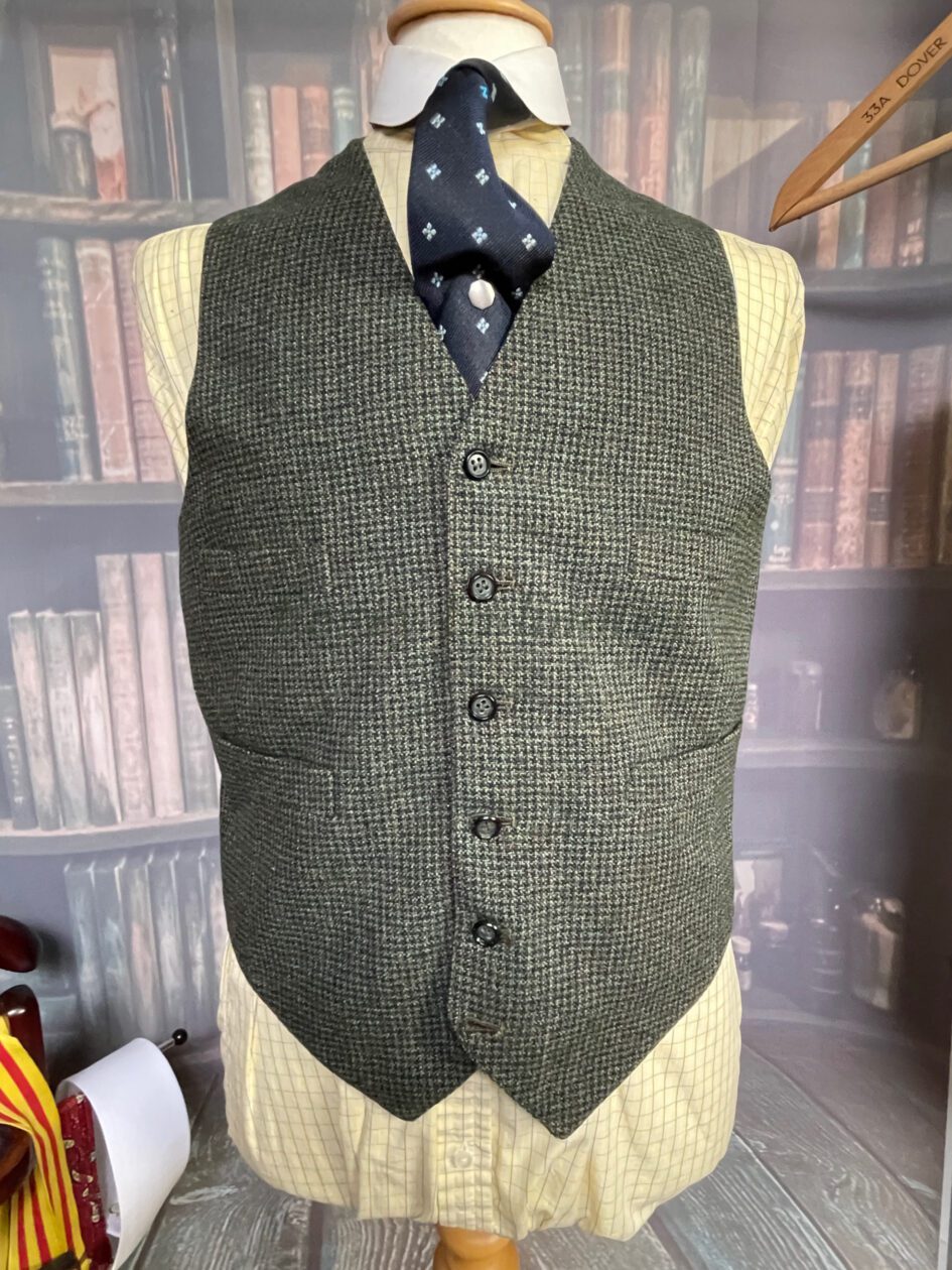 Vintage Bespoke Super Heavyweight Green Check Tweed Suit 38Chest ...