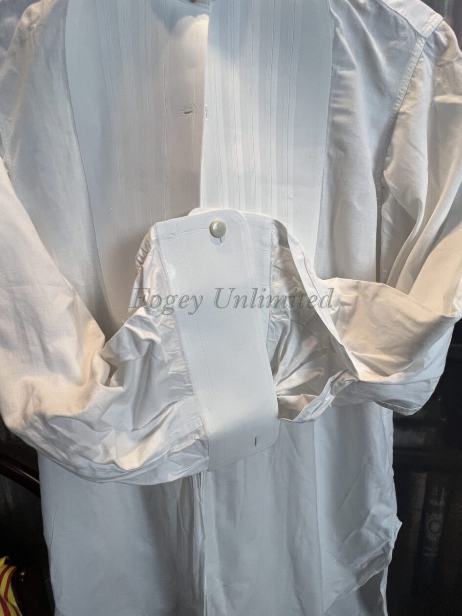 Vintage Formal White Tie/Evening Wear Stiff fronted Tunic Shirt. Size ...