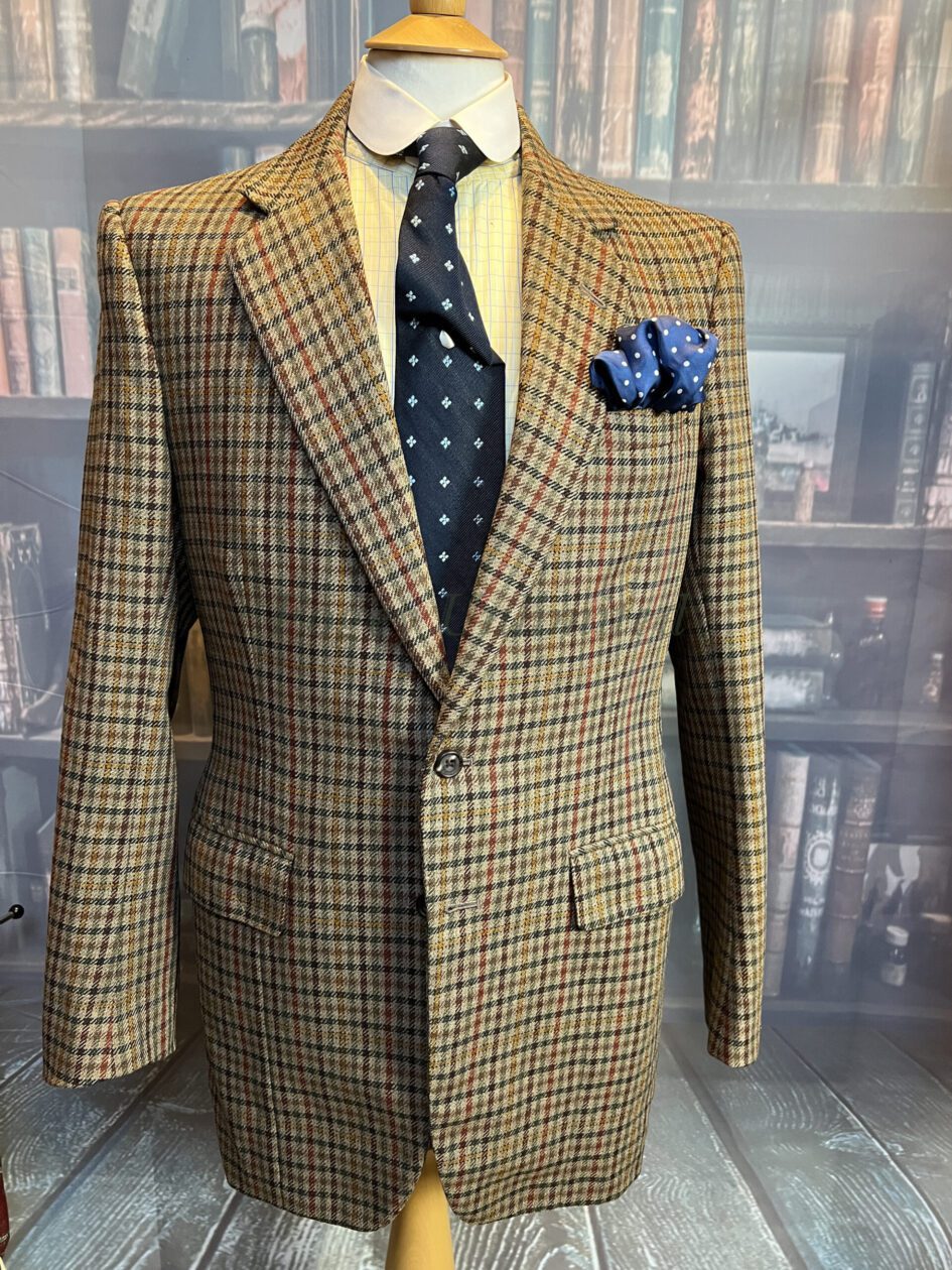 Vintage Bespoke Weatherill Savile Row Tweed Hacking Jacket 40