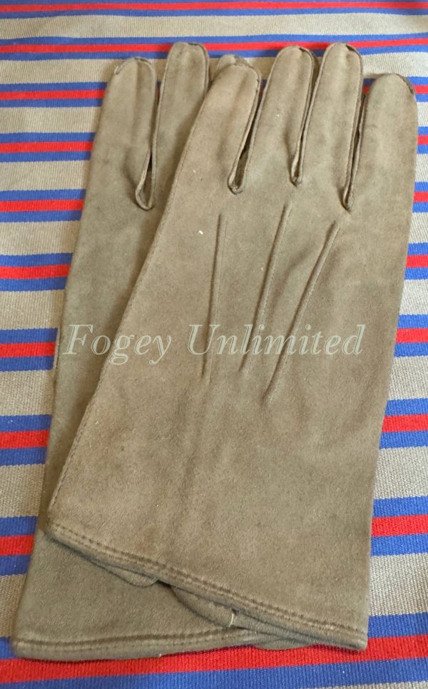 Vintage Dove Grey Kid Leather Formal Gloves from Austin Reed Size 8