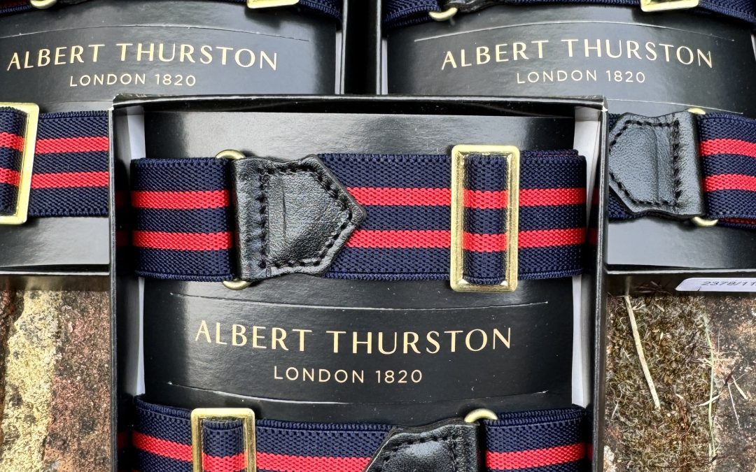 Albert Thurston Adjustable Elastic ARMBANDS for your shirt sleeves. Plains and Stripes