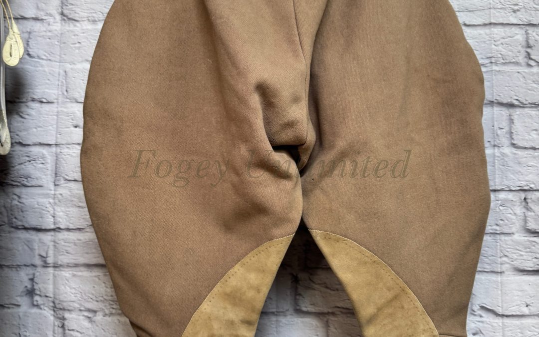 Vintage Bespoke Breeches Jodhpurs. High waist, Heavyweight. Farrell 34″/86cm Waist. (Ref:FAR34)