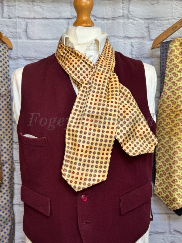 Vintage Gentleman's Cravat/Scarf/Ascot Many Colours available Smooth - Image 12