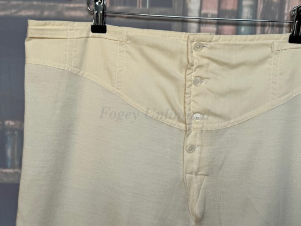 Vintage Button Front Yoke Front Trunks Drawers Underwear with Brace tapes (Ref:BFT) - Image 12