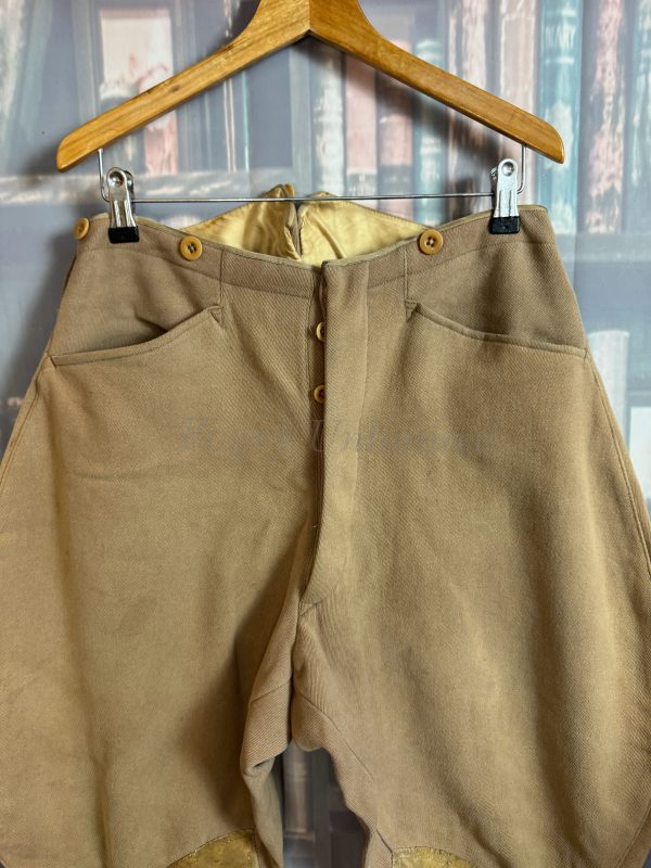 Vintage Bespoke Breeches Jodhpurs. High waist, Heavyweight. Waist 32"/81cm. (BRT1306) - Image 3