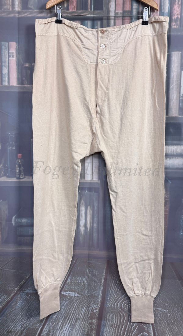 Vintage Long Johns Brace Tapes, Yoke front. Maco German Waist 34"/87cm  (Ref: GRL34)