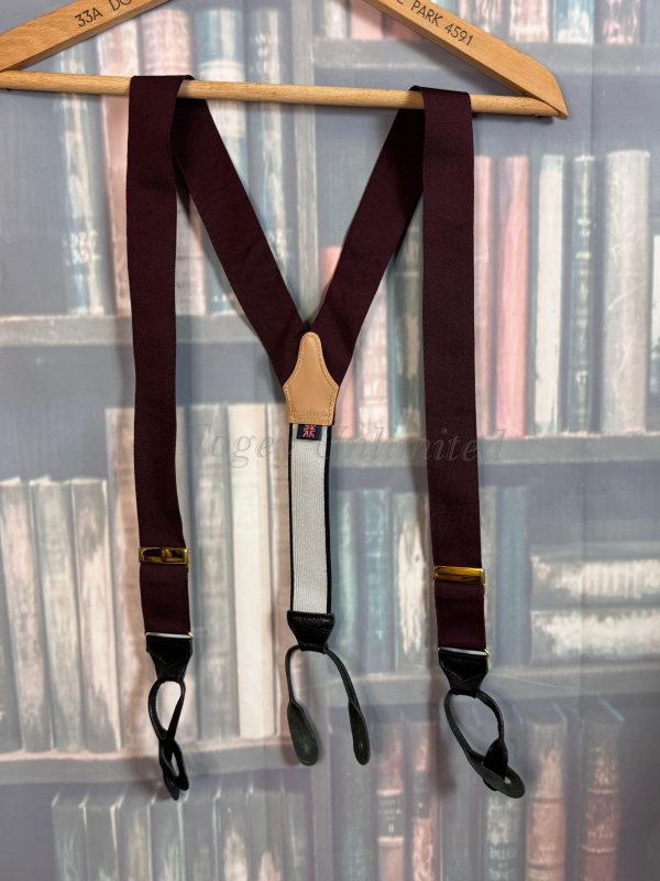 Pre-Loved Albert Thurston Barathea woven Braces/Suspenders. Various Colours (Ref:ATBV) - Image 7